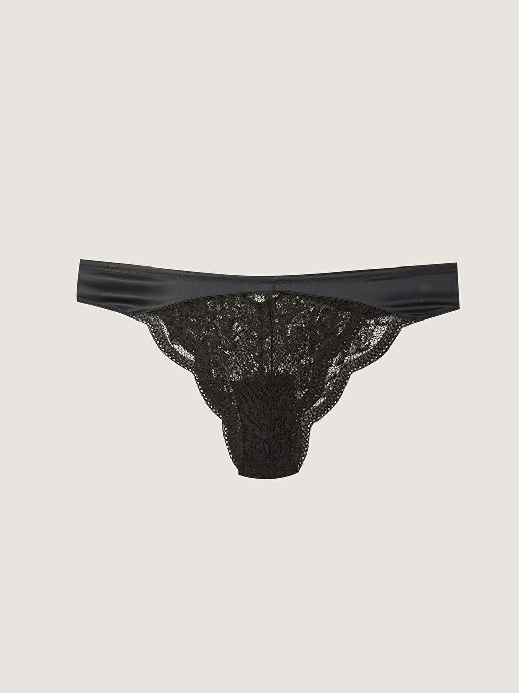 Lace Satin Brazilian Panties