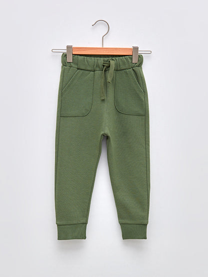 Basic Baby Boy Jogger Sweatpants with Elastic Waist