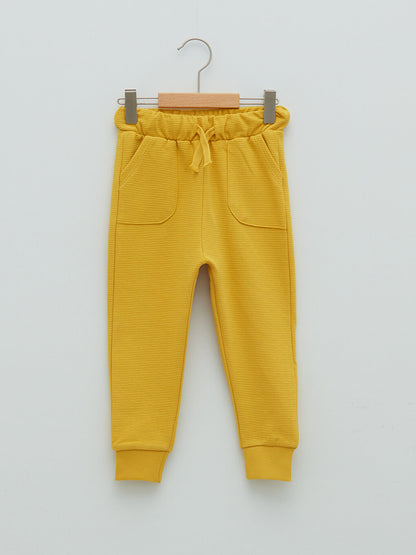 Basic Baby Boy Jogger Sweatpants with Elastic Waist