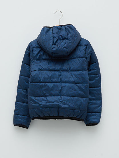 Hooded Basic Boy's Puffer Coat