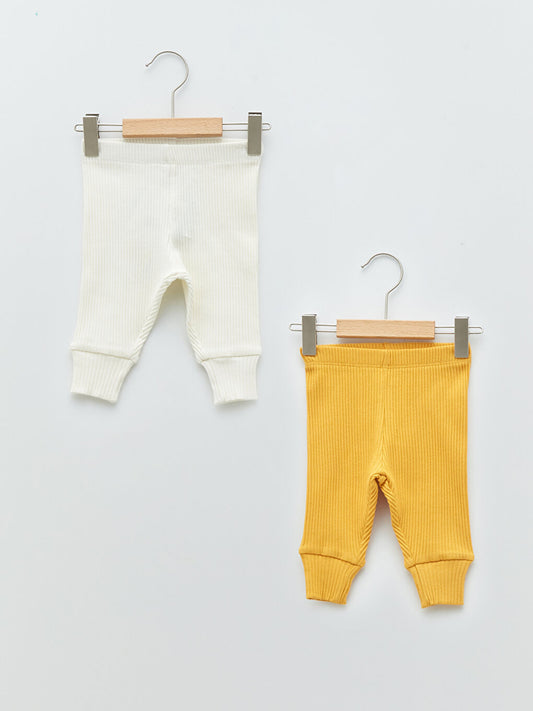 Basic Cotton Baby Boy Pajama Bottom with Elastic Waist, 2-pack