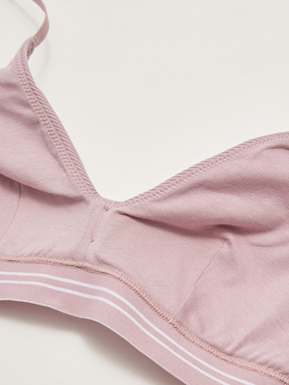 Non-wired, unpadded plain bra