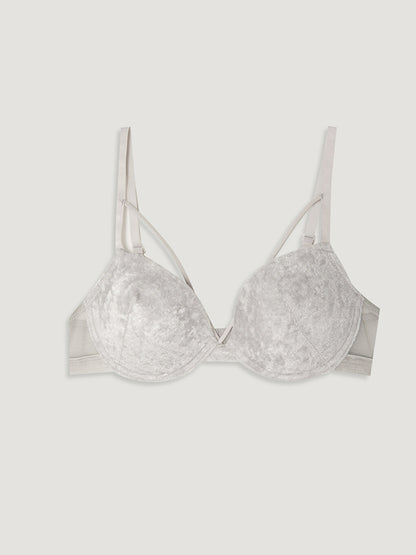 Underwire Velvet Half Padded T-Shirt Bra