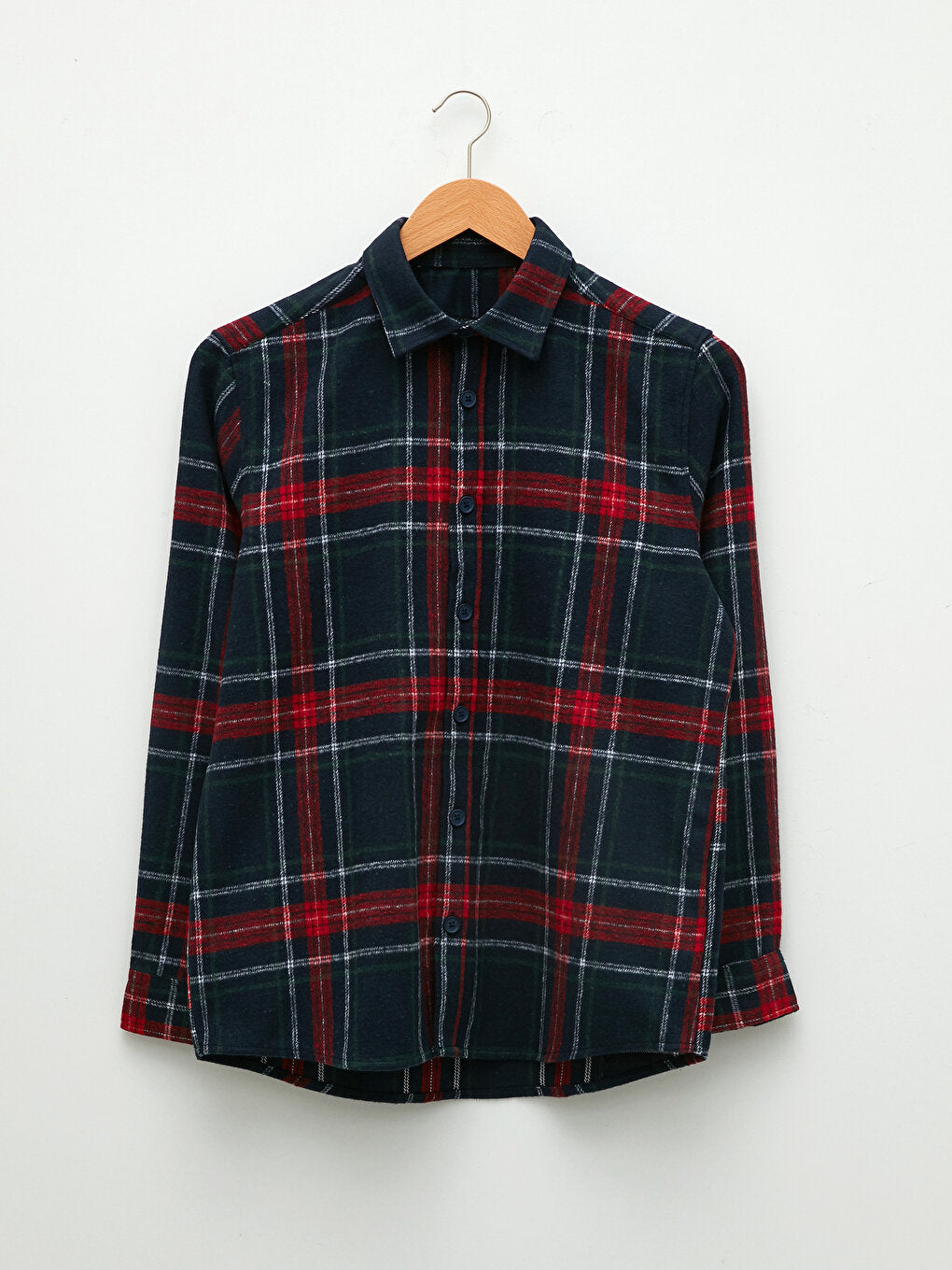 Regular Fit Long Sleeve Plaid Men's Lumberjack Shirt Jacket