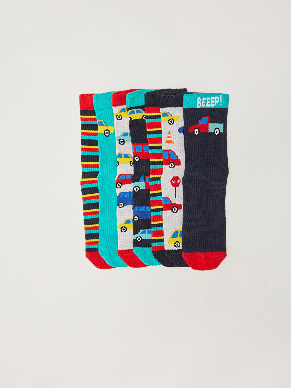 Patterned Boy Socks Pack of 7