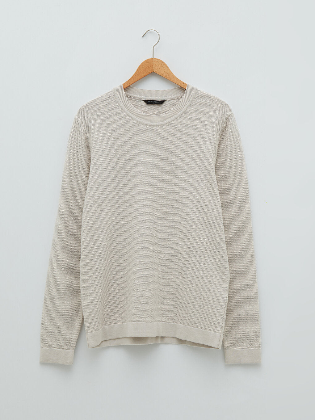 Crew Neck Long Sleeve Men's Knitwear Sweater