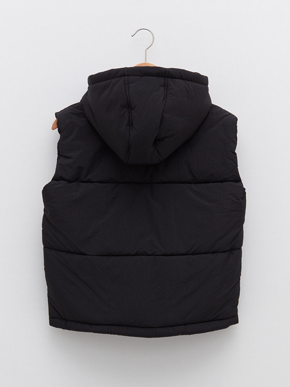 Women's Hooded Plain Puffer Vest