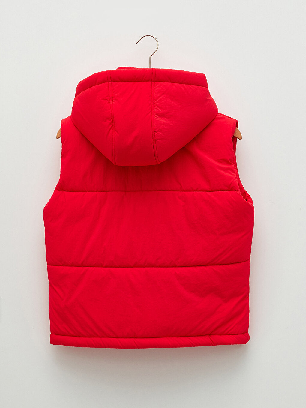 Women's Hooded Plain Puffer Vest