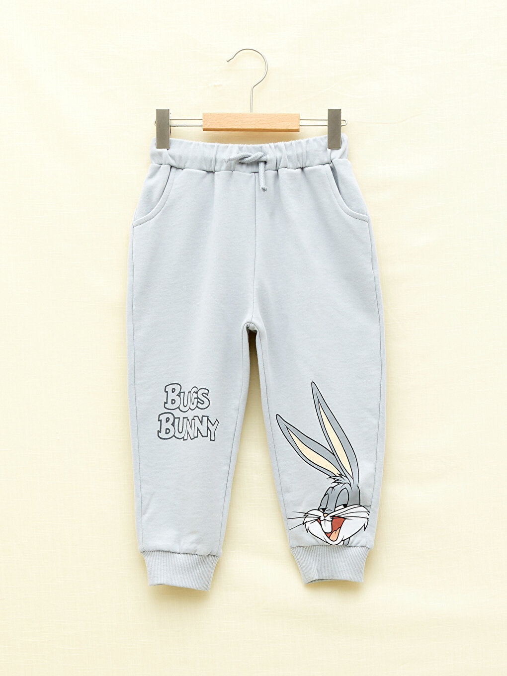 Elastic Waist Bugs Bunny Printed Organic Cotton Baby Boy Tracksuit Bottom