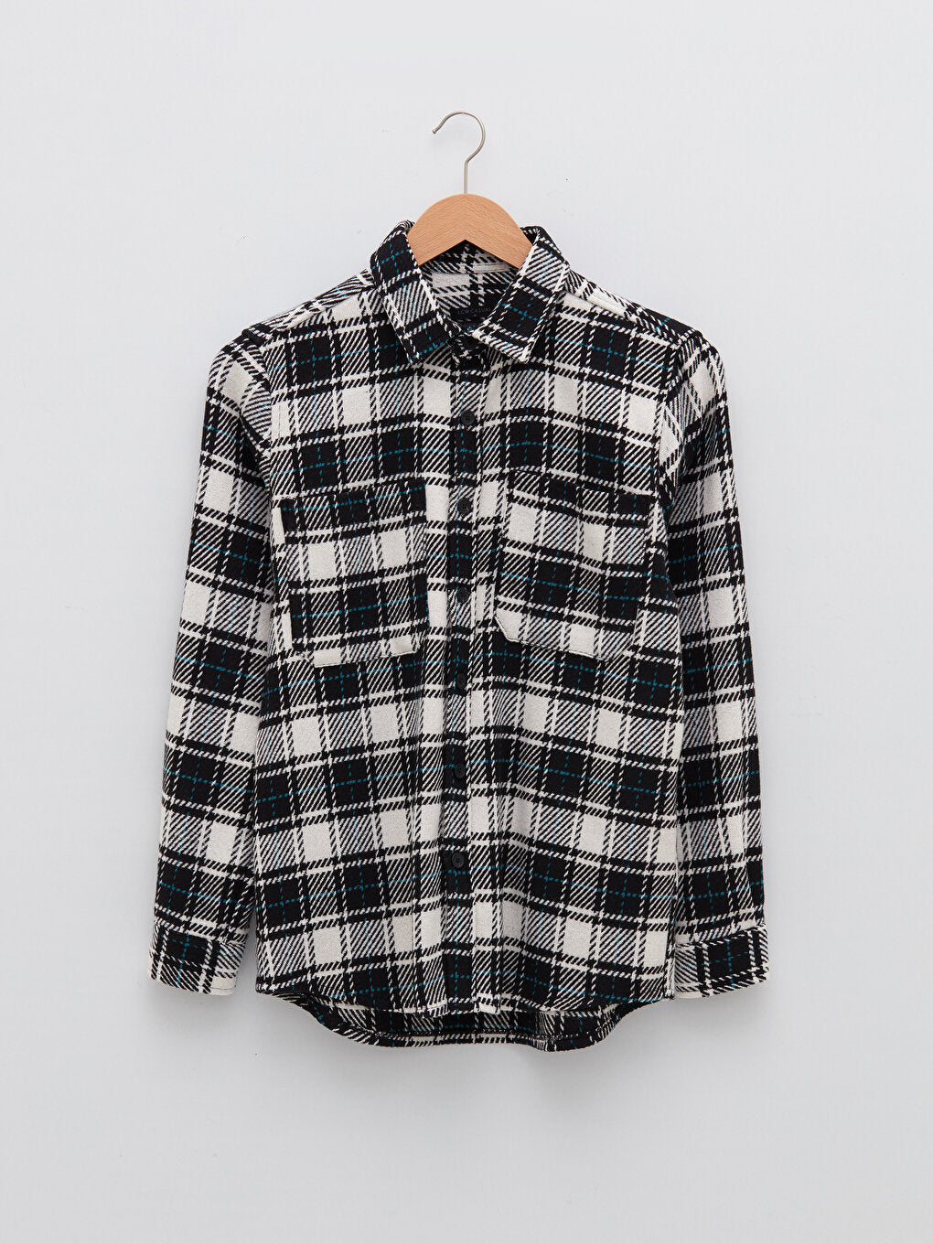 Regular Fit Long Sleeve Plaid Men's Lumberjack Shirt Jacket