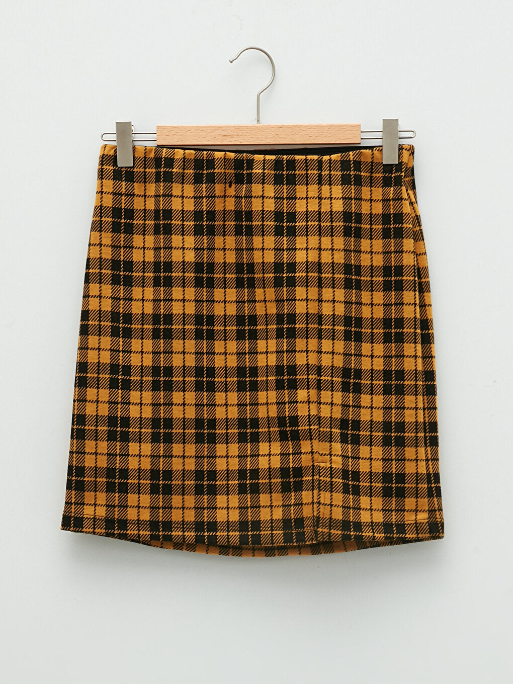 Tight Fit Plaid Women's Mini Skirt