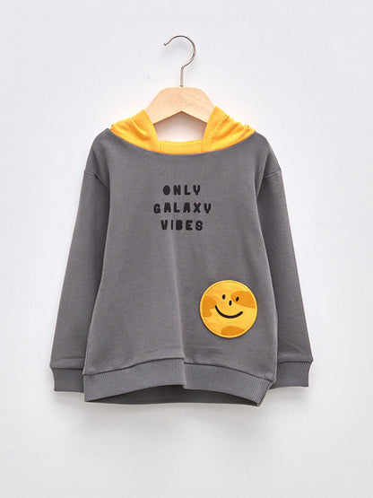 Long Sleeve Printed Baby Boy Hoodie