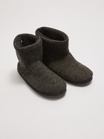 Knitwear Plush Lined Men's Home Boots