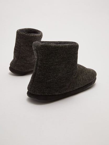 Knitwear Plush Lined Men's Home Boots