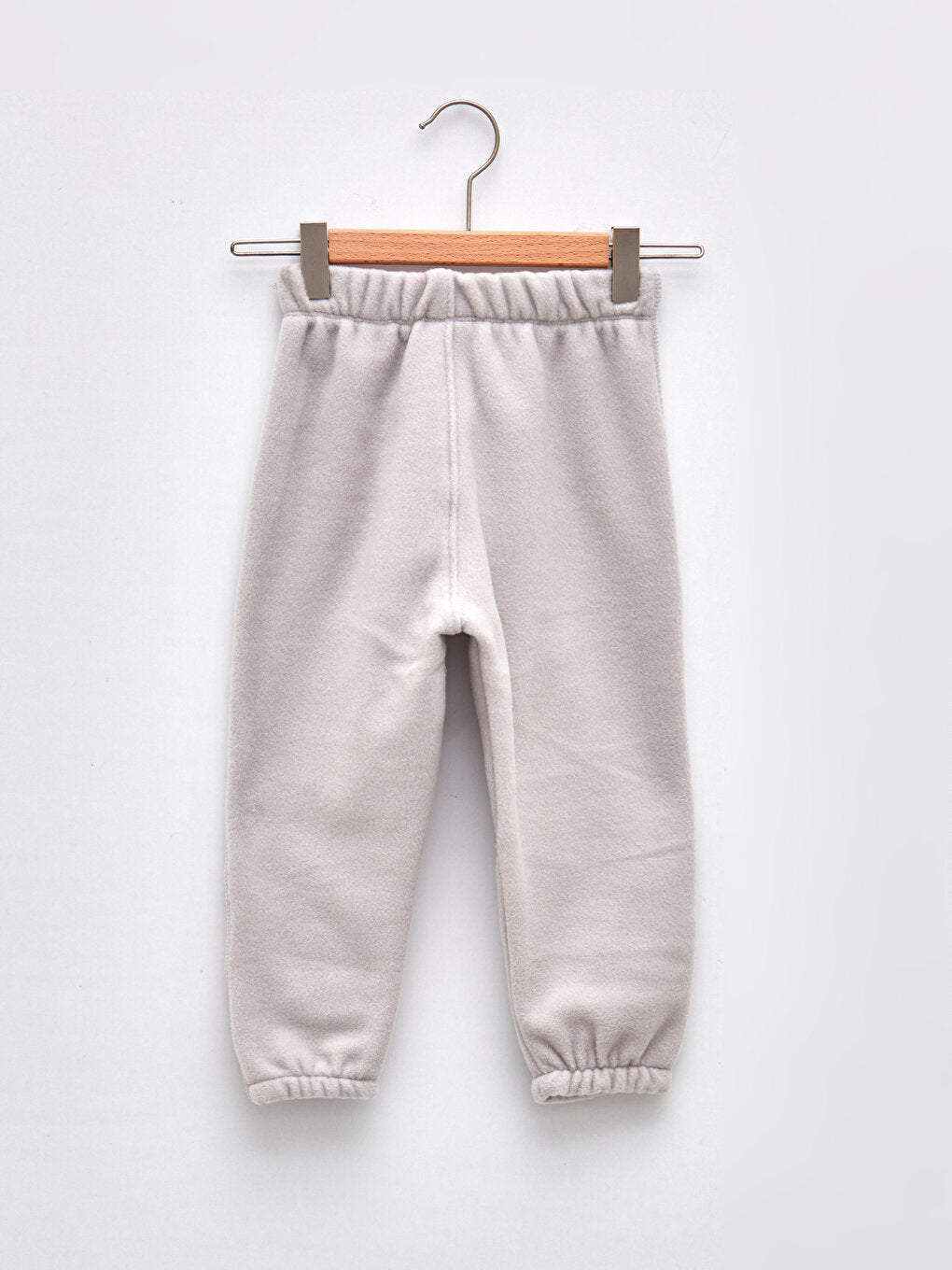 Elastic Waist Embroidery Detailed Fleece Baby Boy Tracksuit Bottom