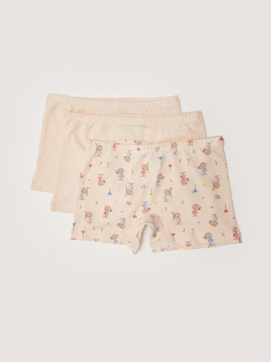 Organic Cotton Girl's Boxer 3-Piece