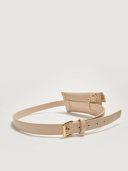 Leather Look Women's Bag Belt