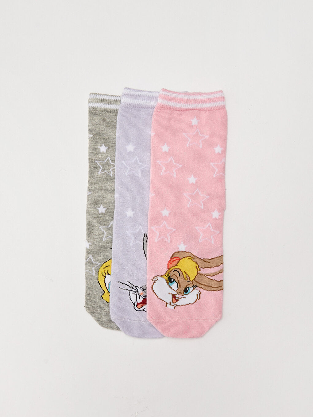 Looney Tunes Patterned Girls' Sock Socks 3-pack