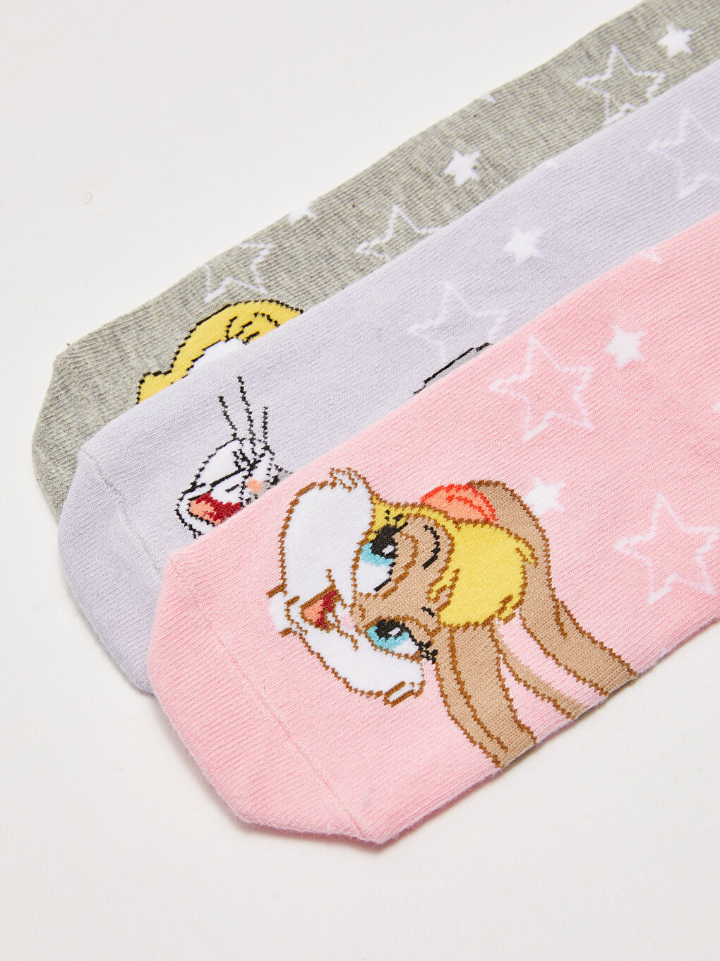 Looney Tunes Patterned Girls' Sock Socks 3-pack