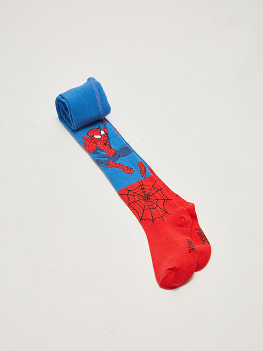 Spiderman Patterned Boys' Pantyhose