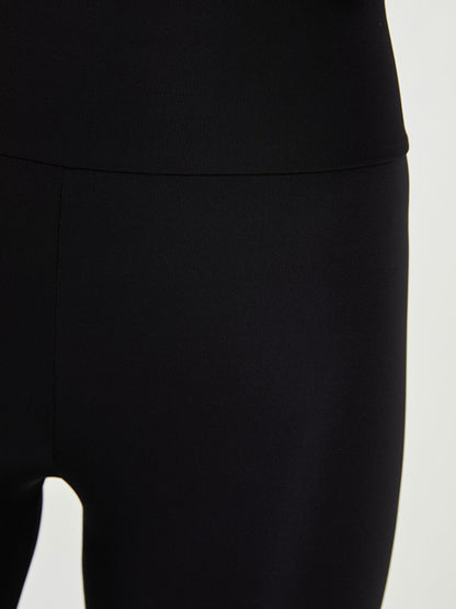 Women's Elastic Waist Plain Tights