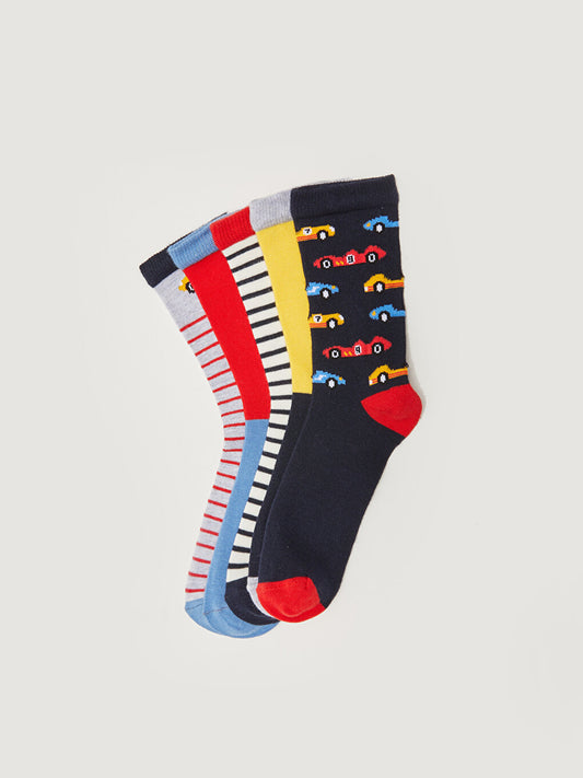 Patterned Boy Socks Pack of 5