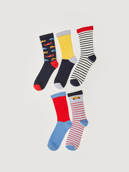 Patterned Boy Socks Pack of 5