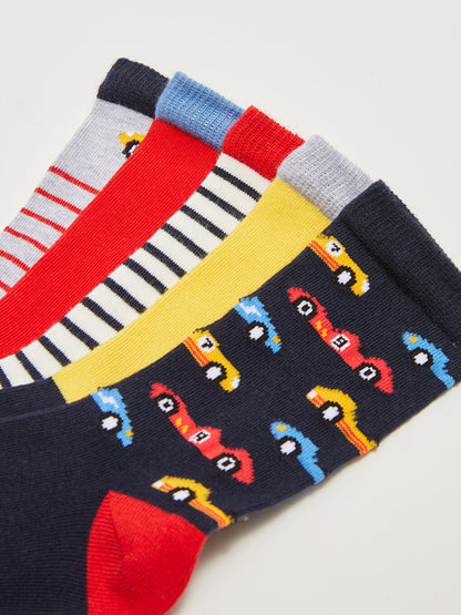 Patterned Boy Socks Pack of 5