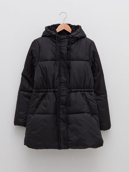 Women's Hooded Plain Puffer Coat