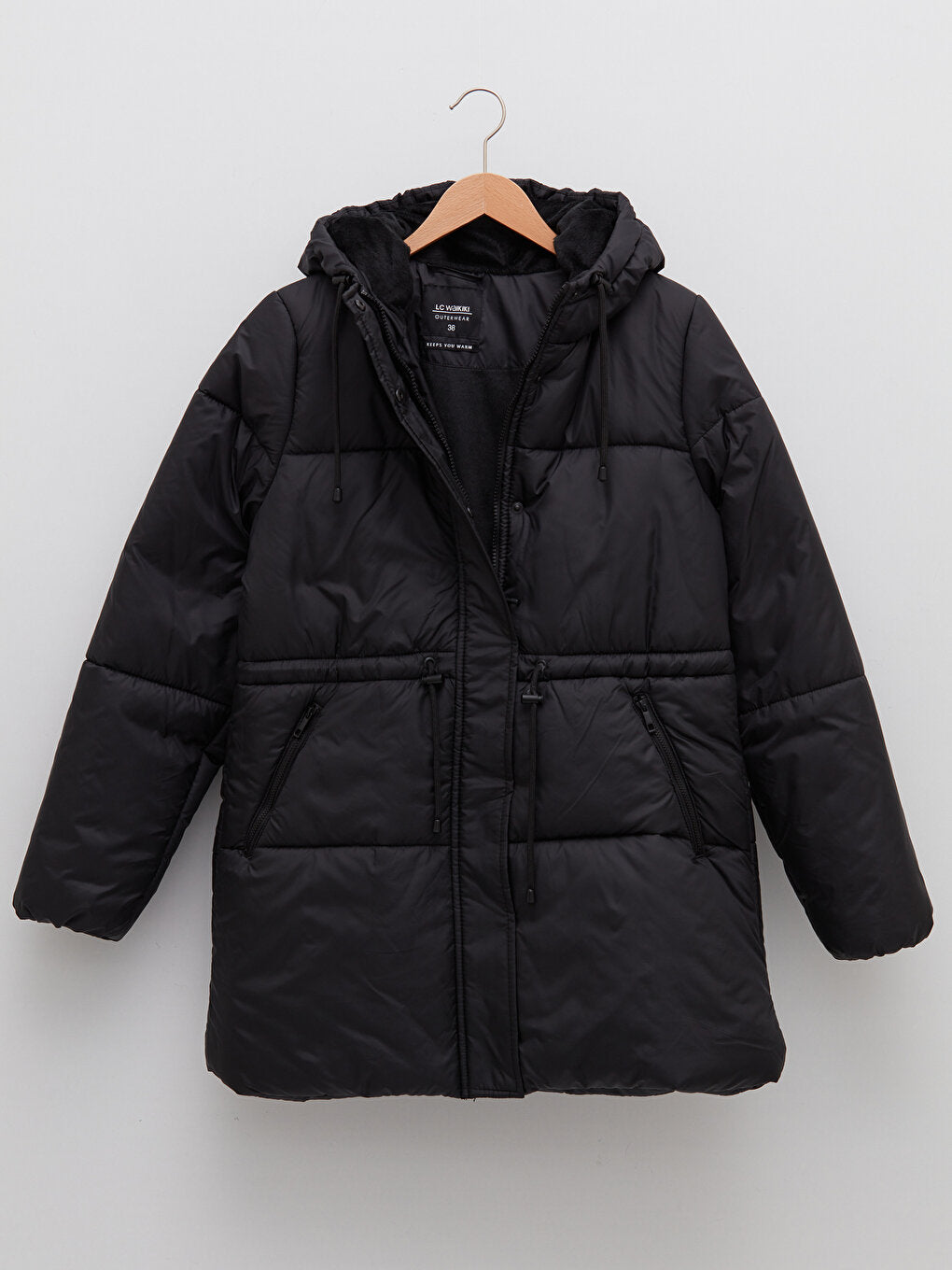 Women's Hooded Plain Puffer Coat