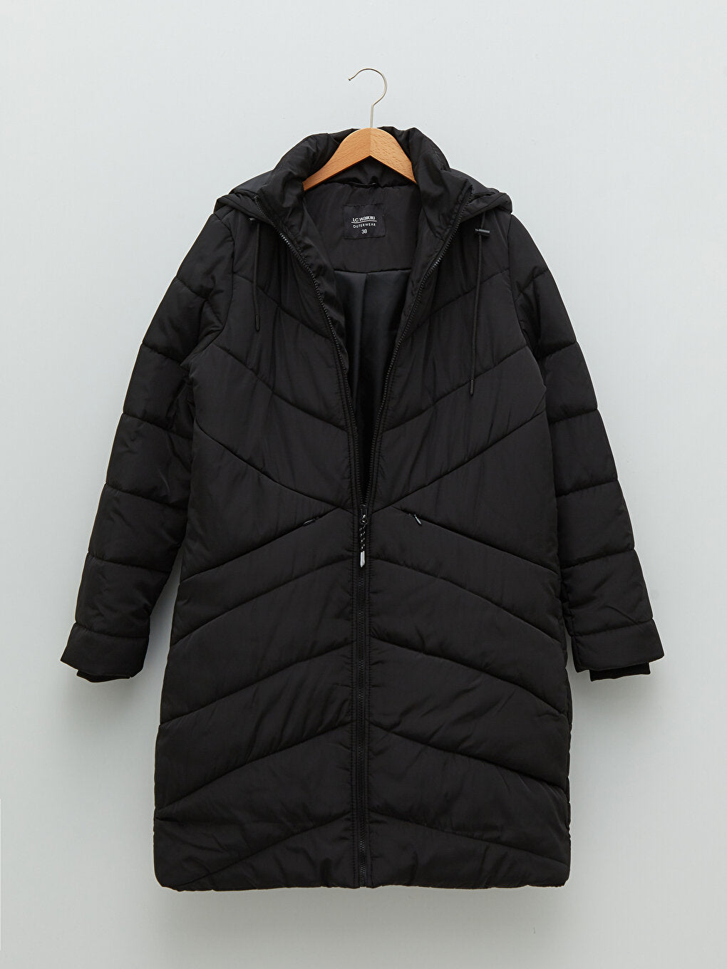 Women's Hooded Plain Puffer Coat