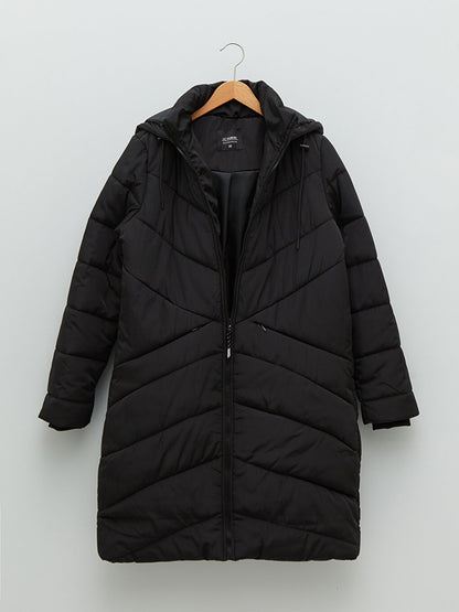 Women's Hooded Plain Puffer Coat