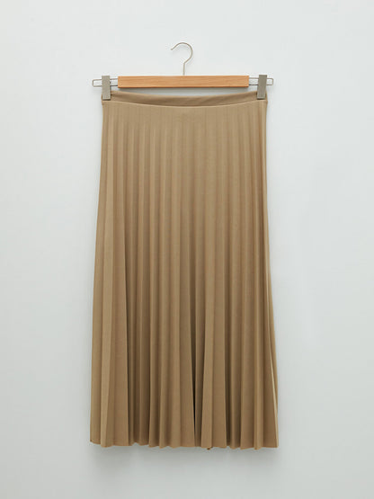 LCW Modest Basic Pleated Women's Skirt