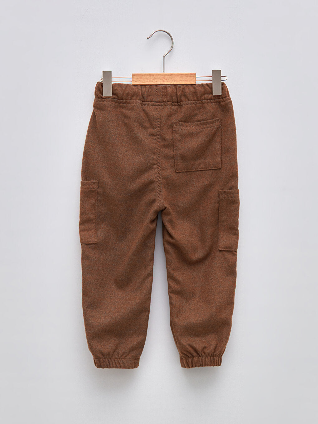 Basic Gabardine Baby Boy Trousers with Ribbed Waist