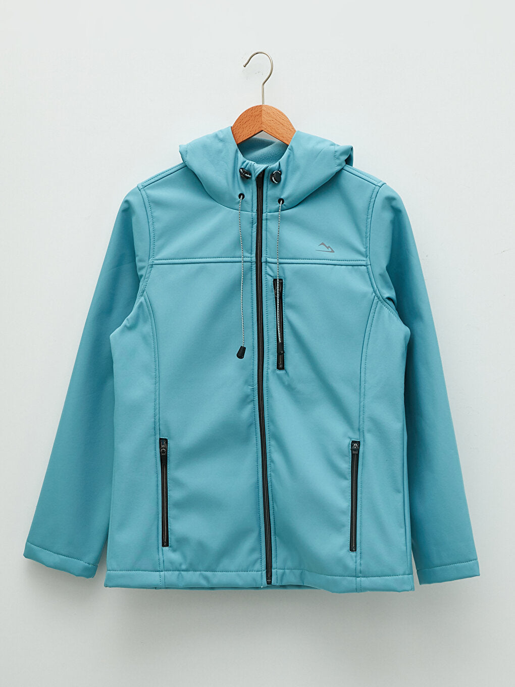 Hooded Long Sleeve Plain Pocket Detailed Women's Outdoor Coat