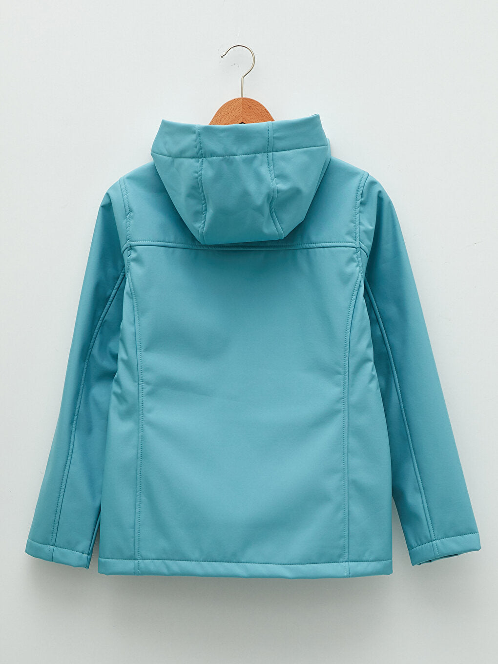 Hooded Long Sleeve Plain Pocket Detailed Women's Outdoor Coat