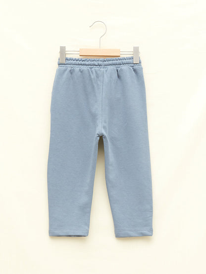 Organic Cotton Baby Boy Tracksuit Bottom with Elastic Waist