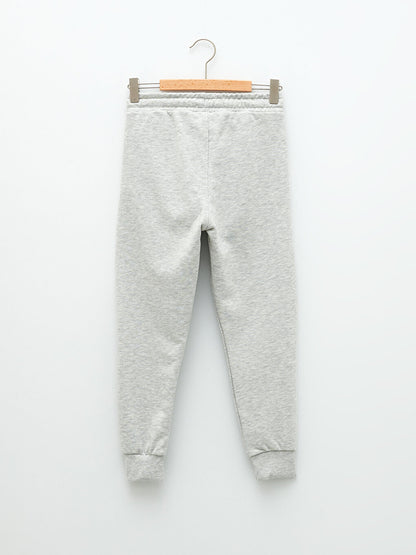 Printed Boys' Jogger Sweatpants with Elastic Waist