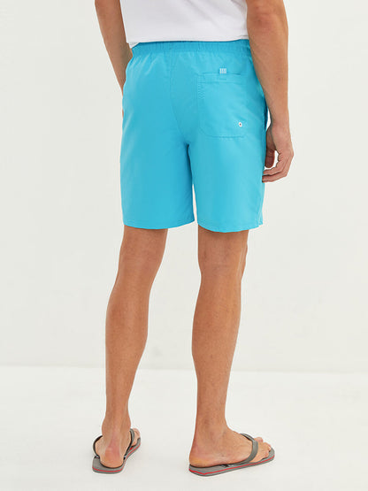 Knee-Length Basic Men's Swim Shorts