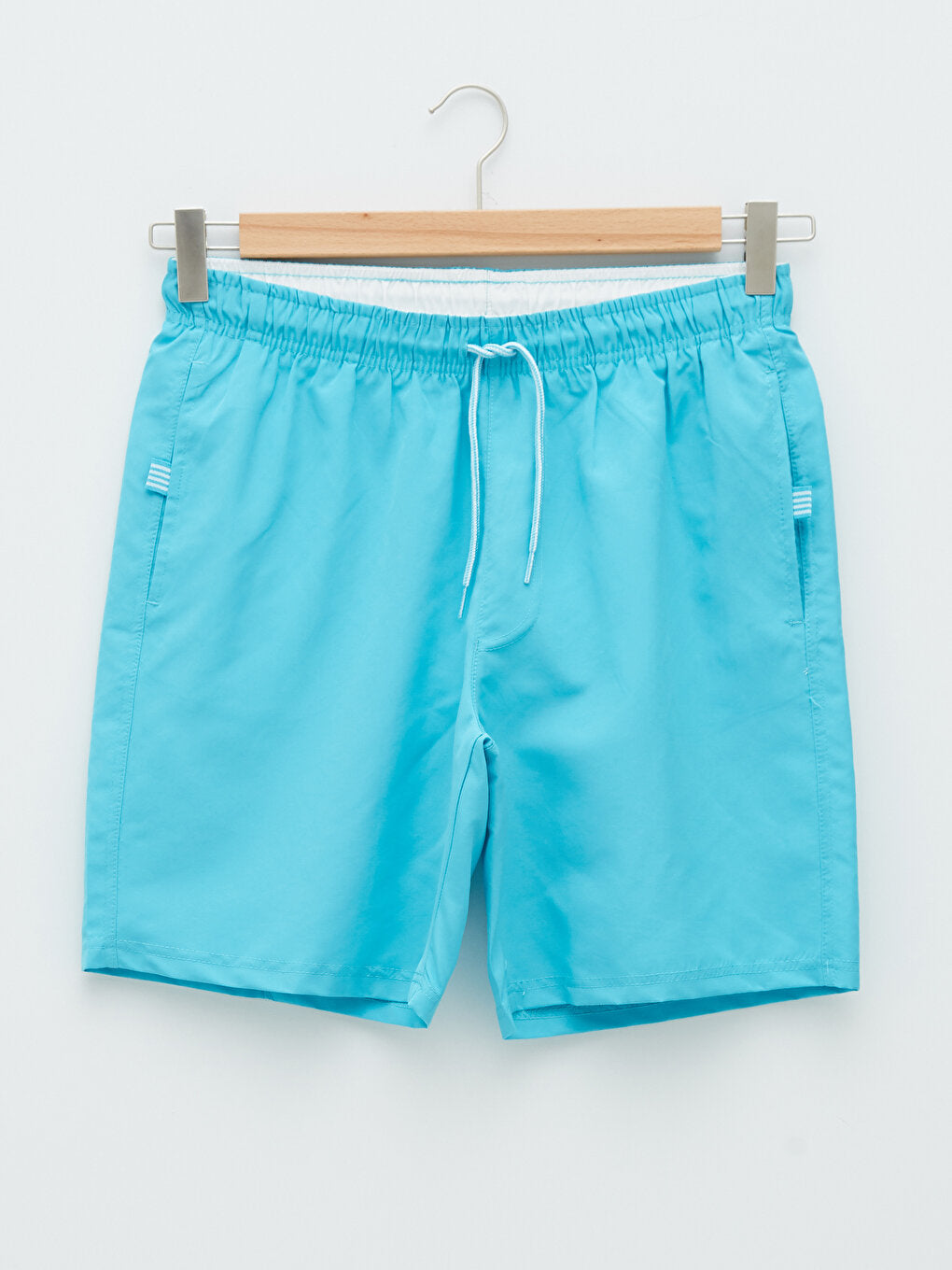 Knee-Length Basic Men's Swim Shorts