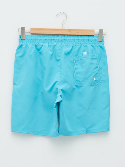 Knee-Length Basic Men's Swim Shorts