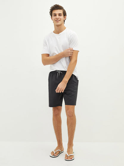 Knee-Length Basic Men's Swim Shorts