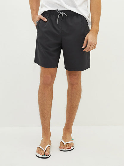 Knee-Length Basic Men's Swim Shorts