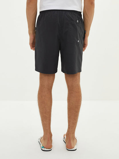 Knee-Length Basic Men's Swim Shorts