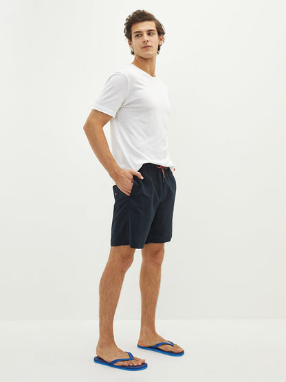 Knee-Length Basic Men's Swim Shorts