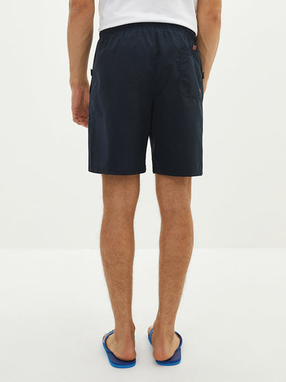 Knee-Length Basic Men's Swim Shorts