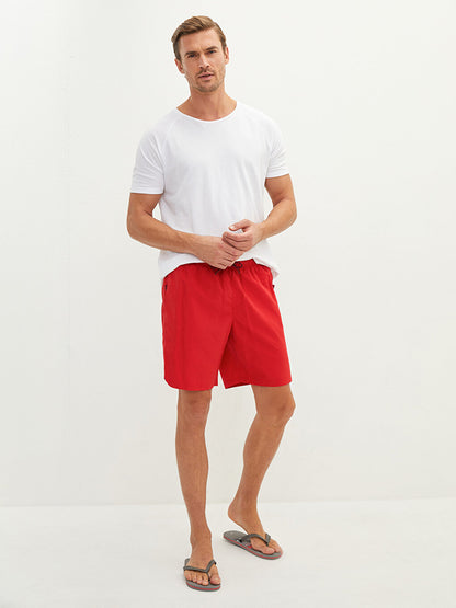 Knee-Length Basic Men's Swim Shorts