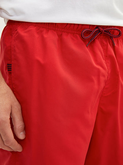 Knee-Length Basic Men's Swim Shorts