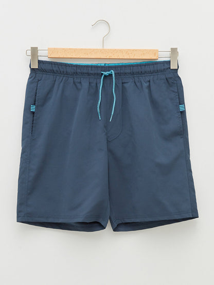 Knee-Length Basic Men's Swim Shorts