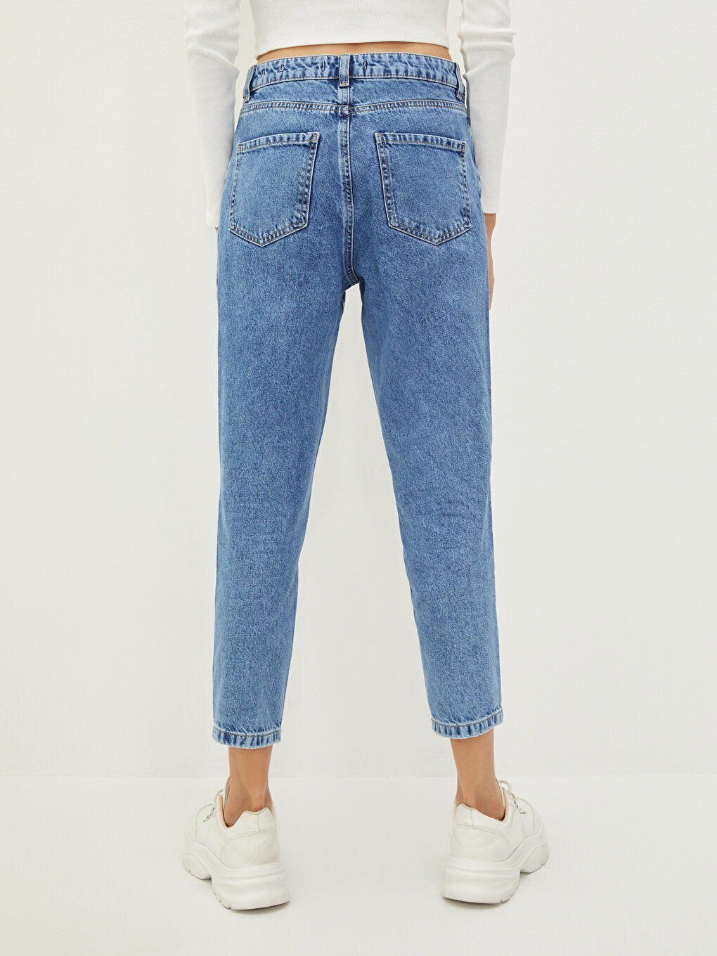 High Waist Mom Fit Rodeo Jean Trousers